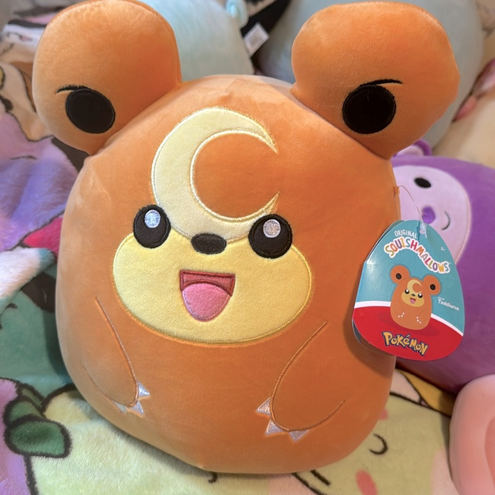 Teddiursa Pokemon squishmallow NWT